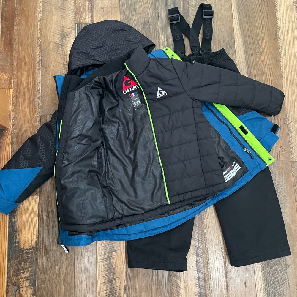 Gerry 3Pc winter snow coat jacket bibs boy 5-6 - Picture 5 of 8
